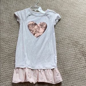 Gap girls dress Large (10) with sequin heart